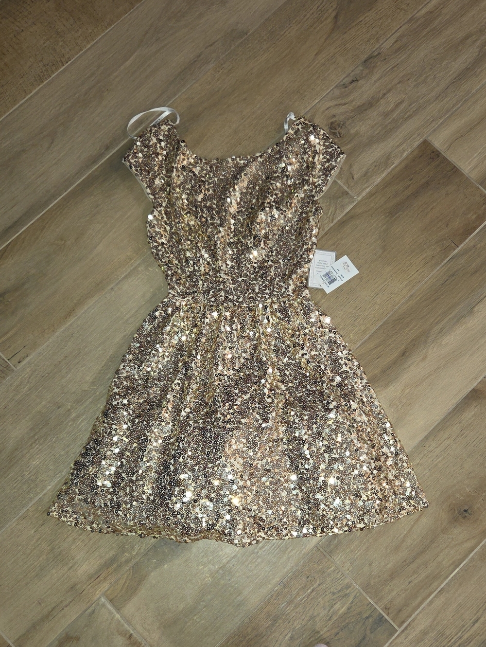 Gold Sequin Party Dress